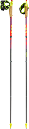 Leki Ultratrail FX.One Superlite Trail Running Poles - Bright Red/Violet/Neon Yellow