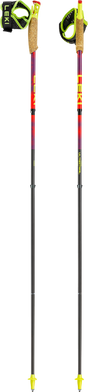 Leki Ultratrail FX.One Superlite Trail Running Poles - Bright Red/Violet/Neon Yellow