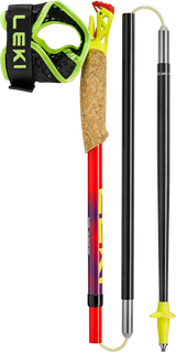 Leki Ultratrail FX.One Trail Running Poles - Bright Red/Violet/Neon Yellow