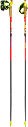 Leki Ultratrail FX.One Trail Running Poles - Bright Red/Violet/Neon Yellow