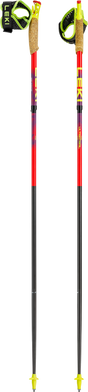Leki Ultratrail FX.One Trail Running Poles - Bright Red/Violet/Neon Yellow