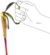 Leki Leki Neotrail Pro FX.One Superlite Trail Running Poles - Bright Red/Violet/Neon Yellow