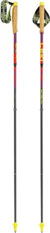 Leki Leki Neotrail Pro FX.One Superlite Trail Running Poles - Bright Red/Violet/Neon Yellow
