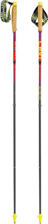 Leki Leki Neotrail Pro FX.One Superlite Trail Running Poles - Bright Red/Violet/Neon Yellow