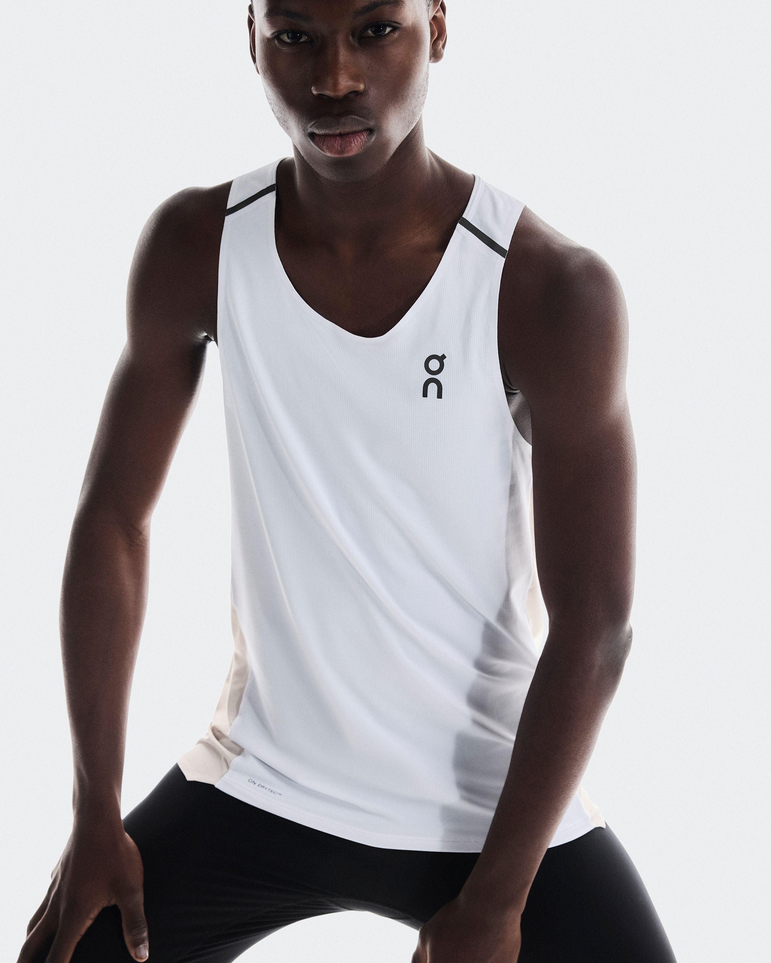 On Performance Tank (Men's) - White/Silver - Find Your Feet Australia Hobart Launceston Tasmania