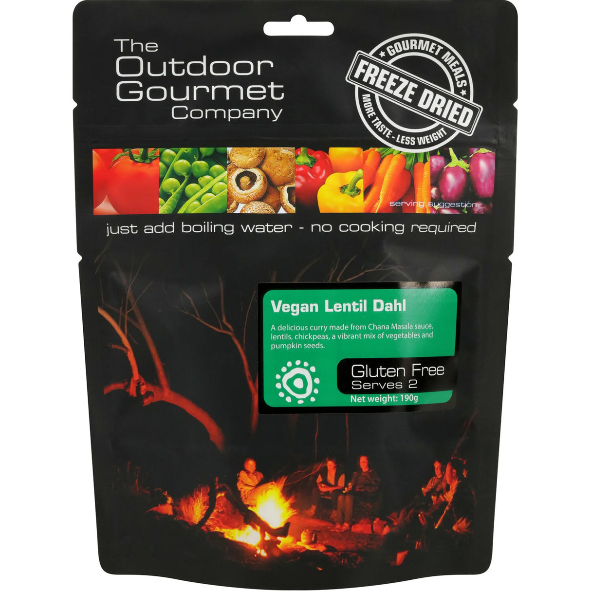 The Outdoor Gourmet Company Meals - Vegan Lentil Dahl