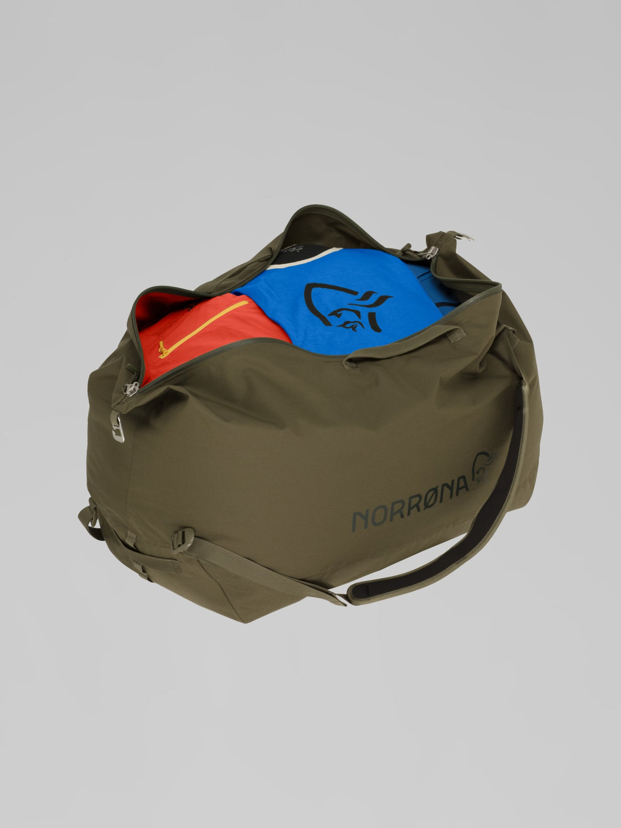 Norrøna Duffel Bags - 70L - Olive Night - Olive Green