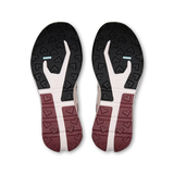 Top-down view of a pair of running shoes showing their outsoles against a solid white background. - On Cloudvista 3 Shoes (Women's) - Oyster/Barberry