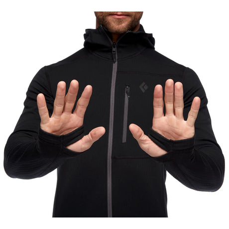 Black Diamond Coefficient Fleece Hoody (Men's) - Black