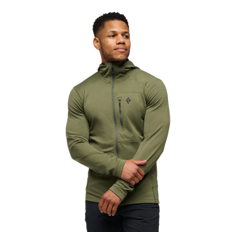 Black Diamond Coefficient Fleece Hoody (Men's) - Tundra - Green