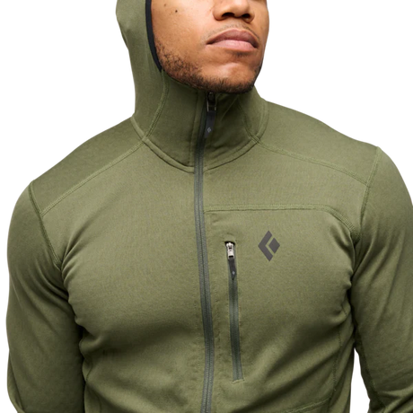 Black Diamond Coefficient Fleece Hoody (Men's) - Tundra - Green