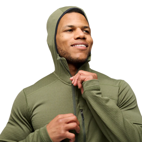 Black Diamond Coefficient Fleece Hoody (Men's) - Tundra - Green