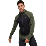 Black Diamond Coefficient LT Hybrid Hoody (Men's) - Tundra/Black - Green