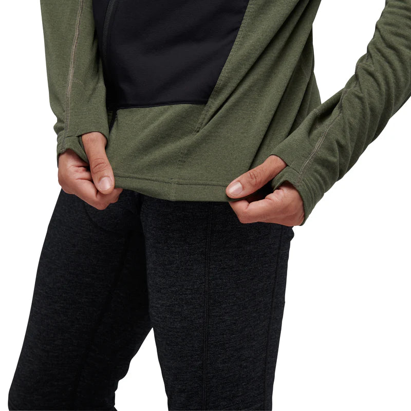 Black Diamond Coefficient LT Hybrid Hoody (Men's) - Tundra/Black - Green