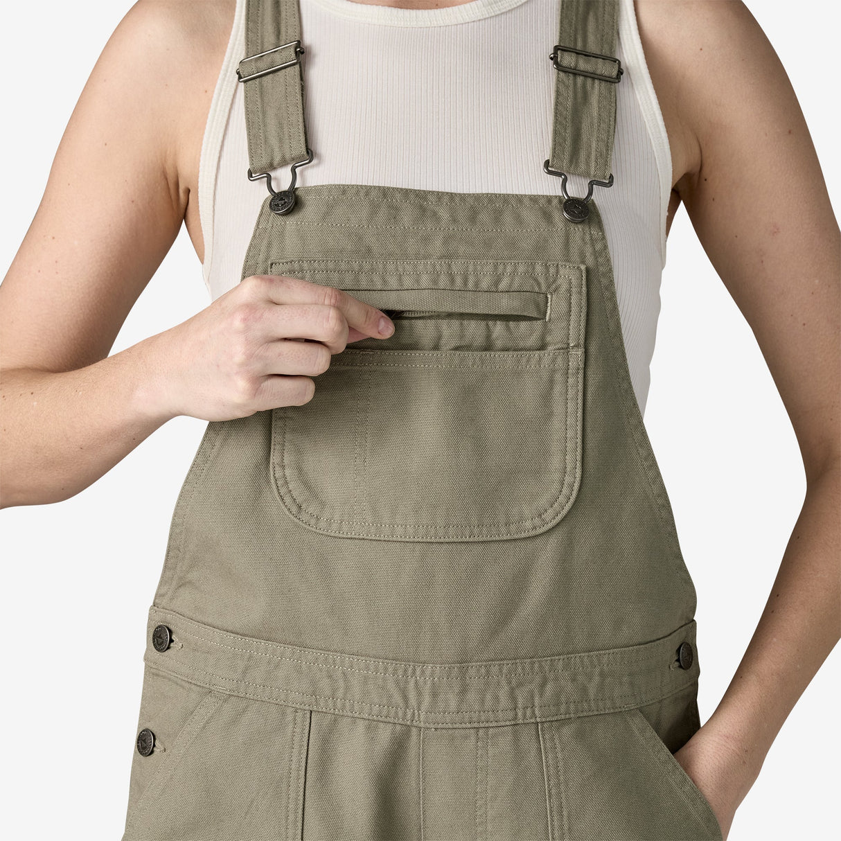 Patagonia Stand Up® Overalls - 5" (Women's) - River Rock Green - Olive Green - Military Green