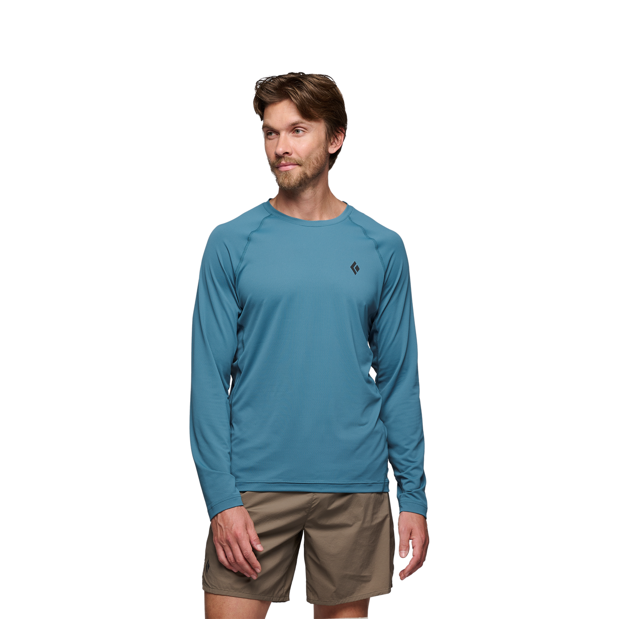 Black Diamond Alpenglow Long Sleeve Crew (Men's) - Creek Blue