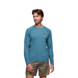 Black Diamond Alpenglow Long Sleeve Crew (Men's) - Creek Blue