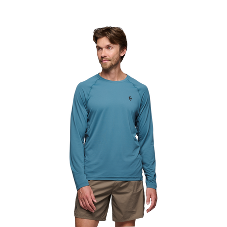 Black Diamond Alpenglow Long Sleeve Crew (Men's) - Creek Blue