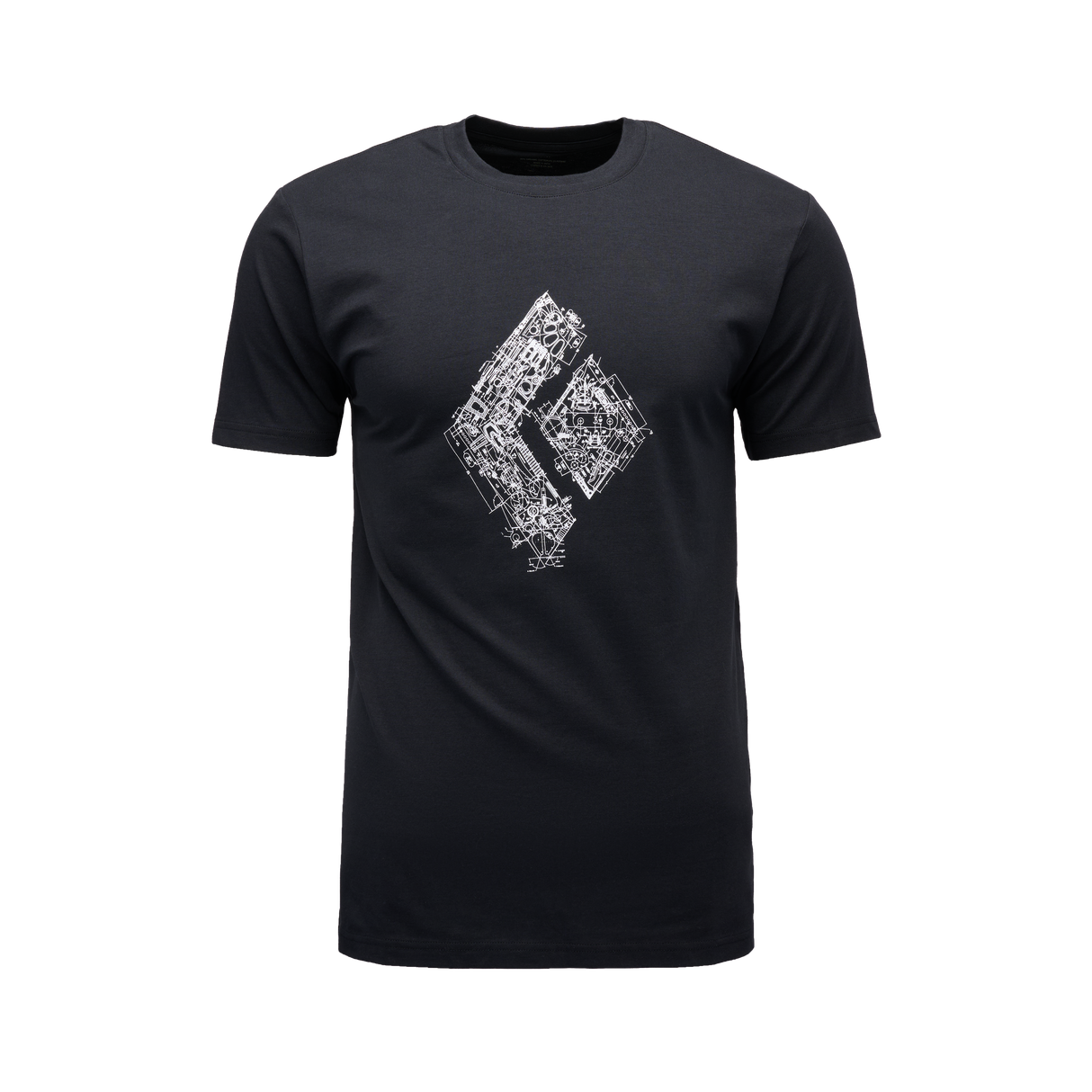 Black Diamond Engineered Diamond Short Sleeve Tee (Men's) - Black