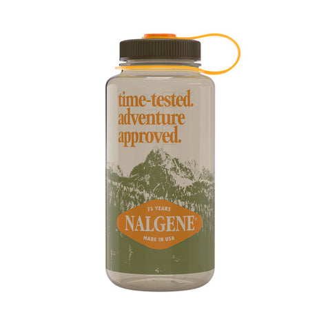 Nalgene Wide Mouth Sustain Water Bottle - 1L - 75th Anniversary Print - Find Your Feet Australia Hobart Launceston Tasmania