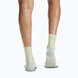 On Performance Run Sock Mid (Unisex) - Tin/Lemonade - Green