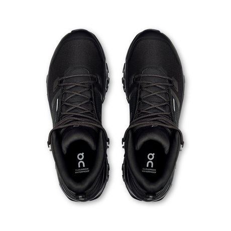 On Cloudrock Mid Waterproof (Men's) - Black/Black - Find Your Feet Australia Hobart Launceston Tasmania