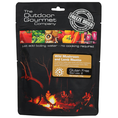 The Outdoor Gourmet Company Meals - Wild Mushroom & Lamb Risotto (GF)