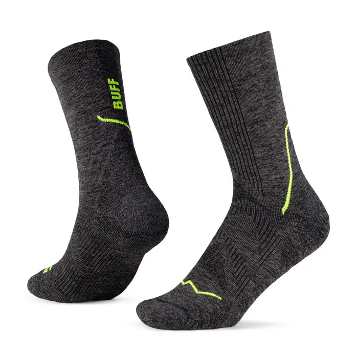 BUFF DryFlx Crew Socks (Unisex) - Black