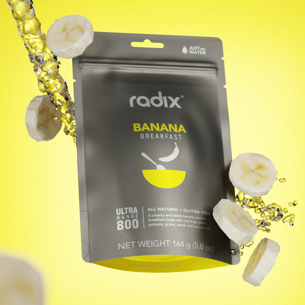 Radix Nutrition Breakfasts v9 Plant Based - 800kcal - Banana - Find Your Feet Australia Hobart Launceston Tasmania