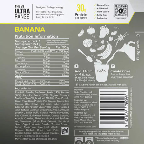Radix Nutrition Plant Based Breakfasts Radix Nutrition