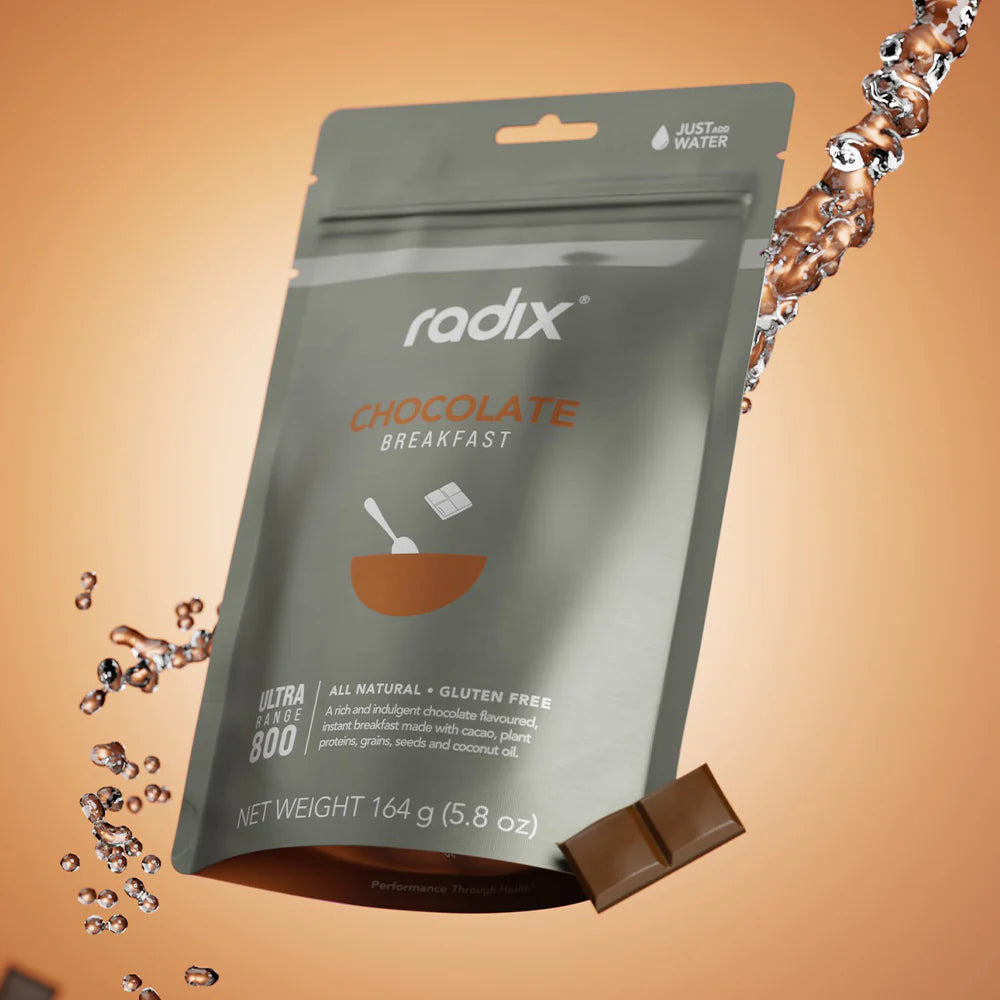 Radix Nutrition Breakfasts v9 Plant Based - 800kcal - Chocolate - Find Your Feet Australia Hobart Launceston Tasmania