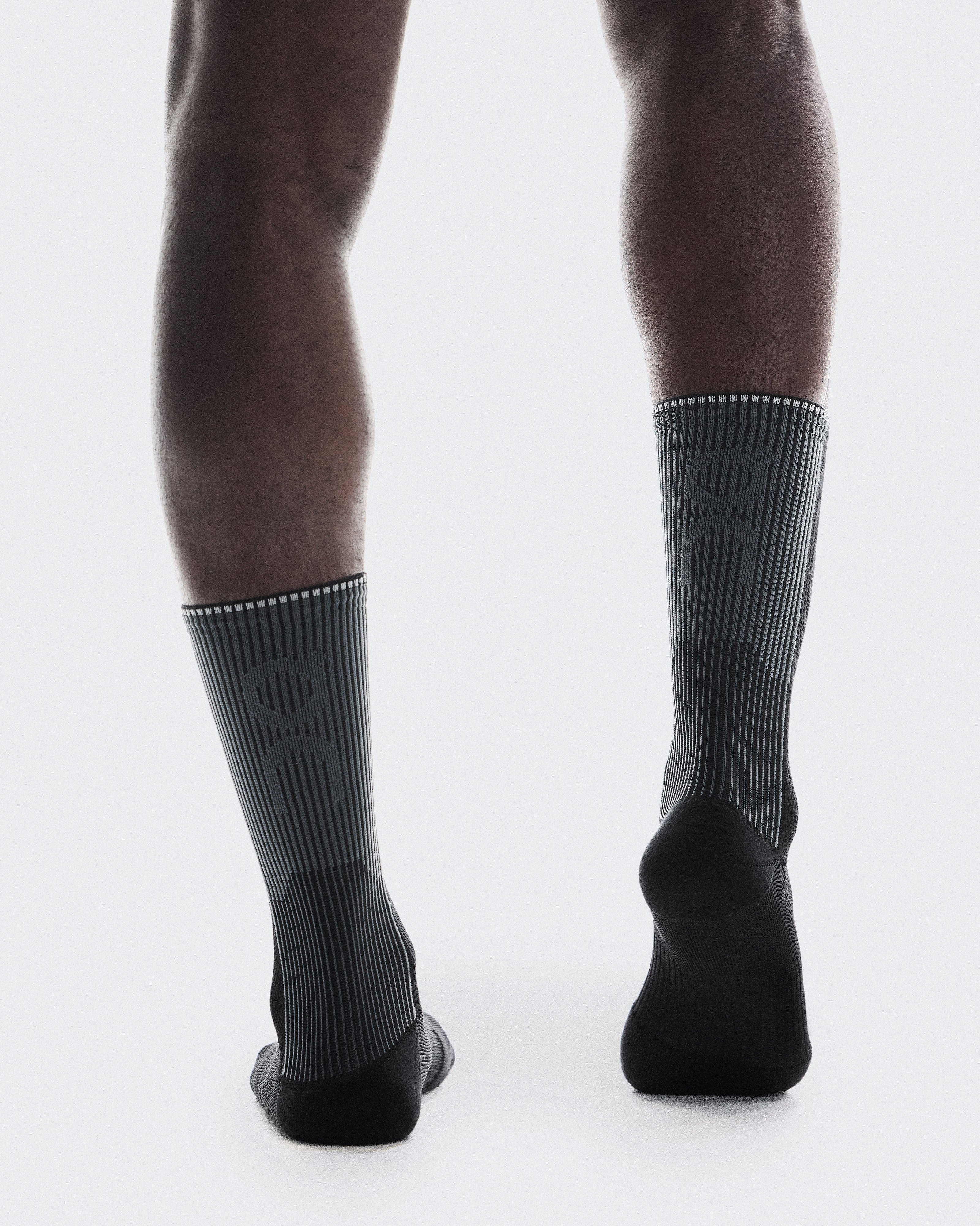 On Performance Run Sock High (Unisex) - Black/Eclipse - Find Your Feet Australia Hobart Launceston Tasmania