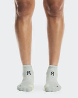 On Performance Run Sock Low (Unisex) - Tin/Lemonade - Green