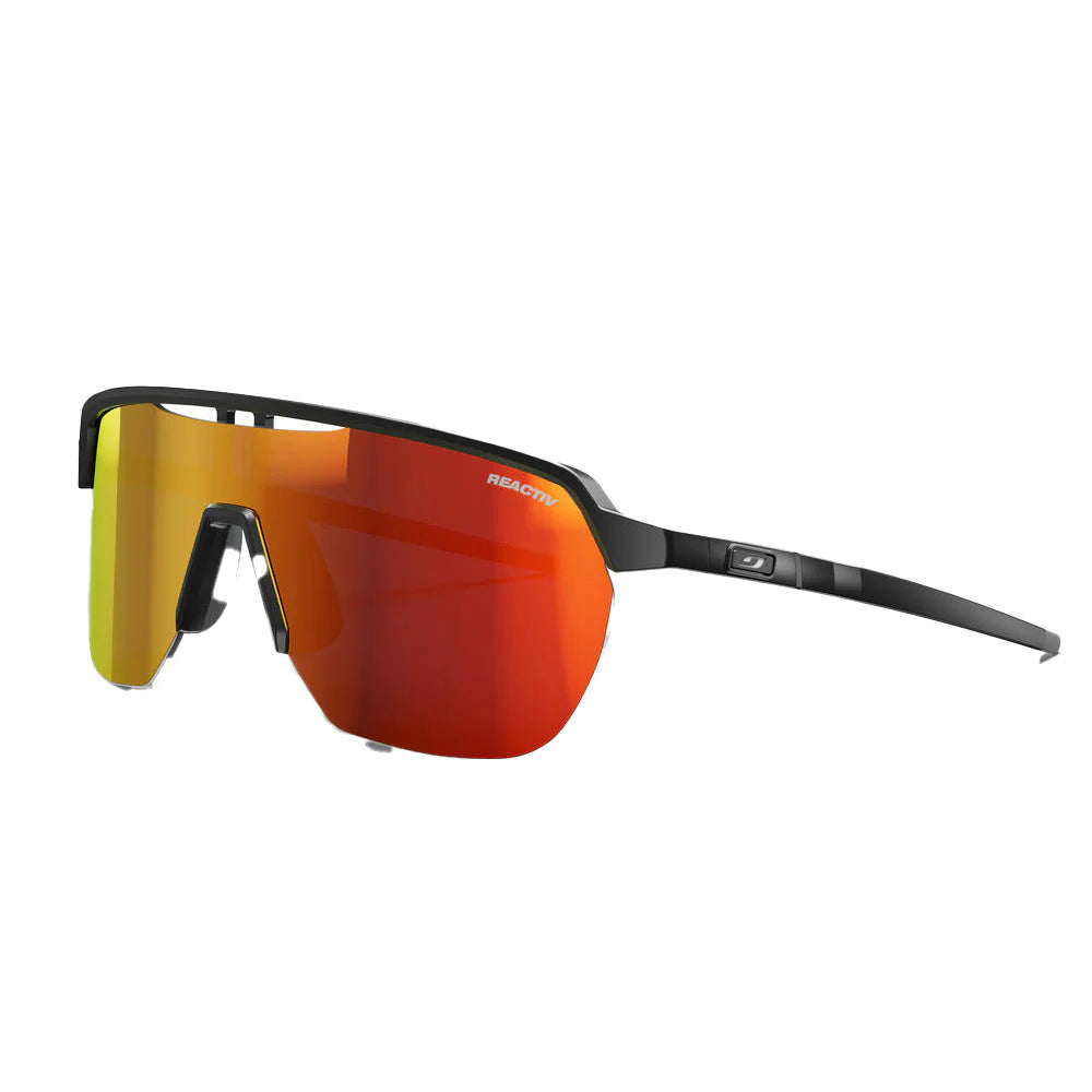 Julbo Rush Frequency Sunglasses - Black/Gray Reactiv 1-3 LAF - Find Your Feet Australia Hobart Launceston Tasmania