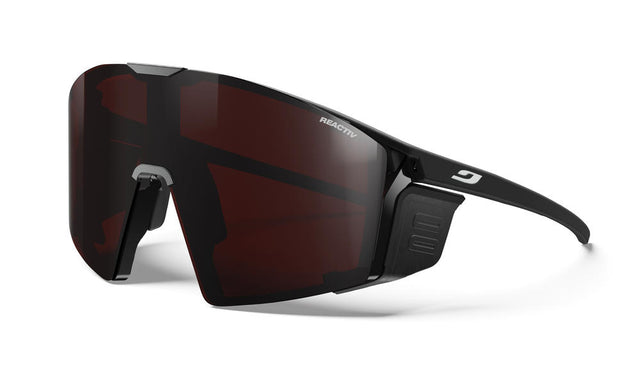 Julbo Edge Cover Sunglasses - Black / Reactiv High Contrast 0-4