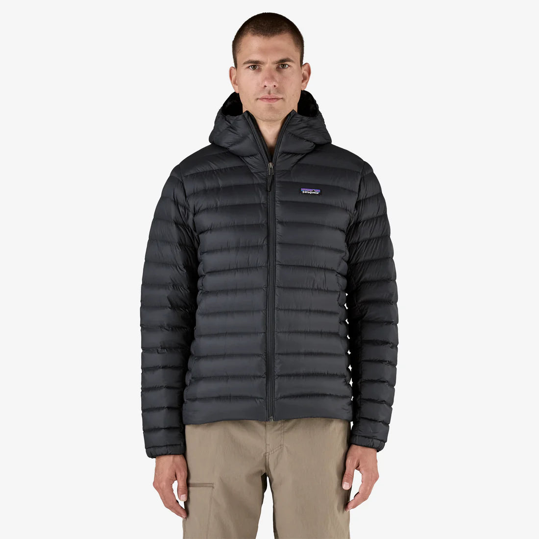 Patagonia Down Sweater Hoody (Men's) - Black - Find Your Feet Australia Hobart Launceston Tasmania