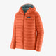 Patagonia Down Sweater Hoody (Men's) - Coal Orange
