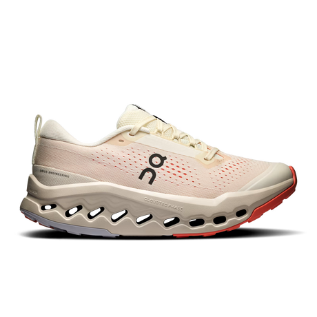 On Cloudsurfer Trail 2 Shoes (Women's) - Ivory/Salmon