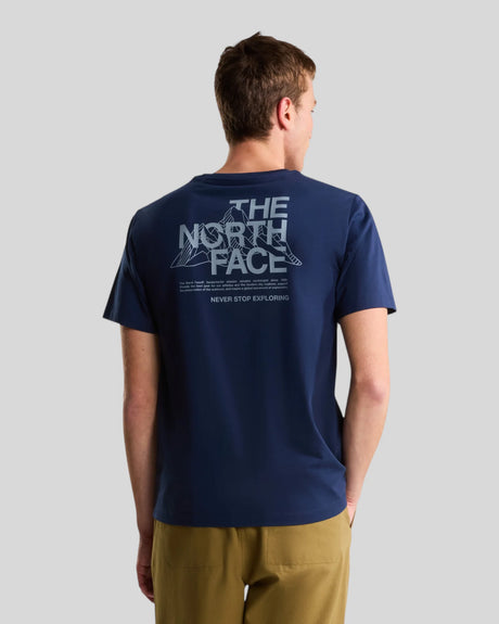 The North Face Mountain Sketch Regular Short-Sleeve Tee (Men's) - Summit Navy