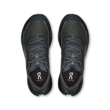 Pair of black running shoes with 'On' branding on a white background - Black/Black