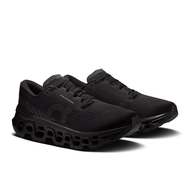 On Cloudmonster 3 Shoes (Men's) - Black/Black