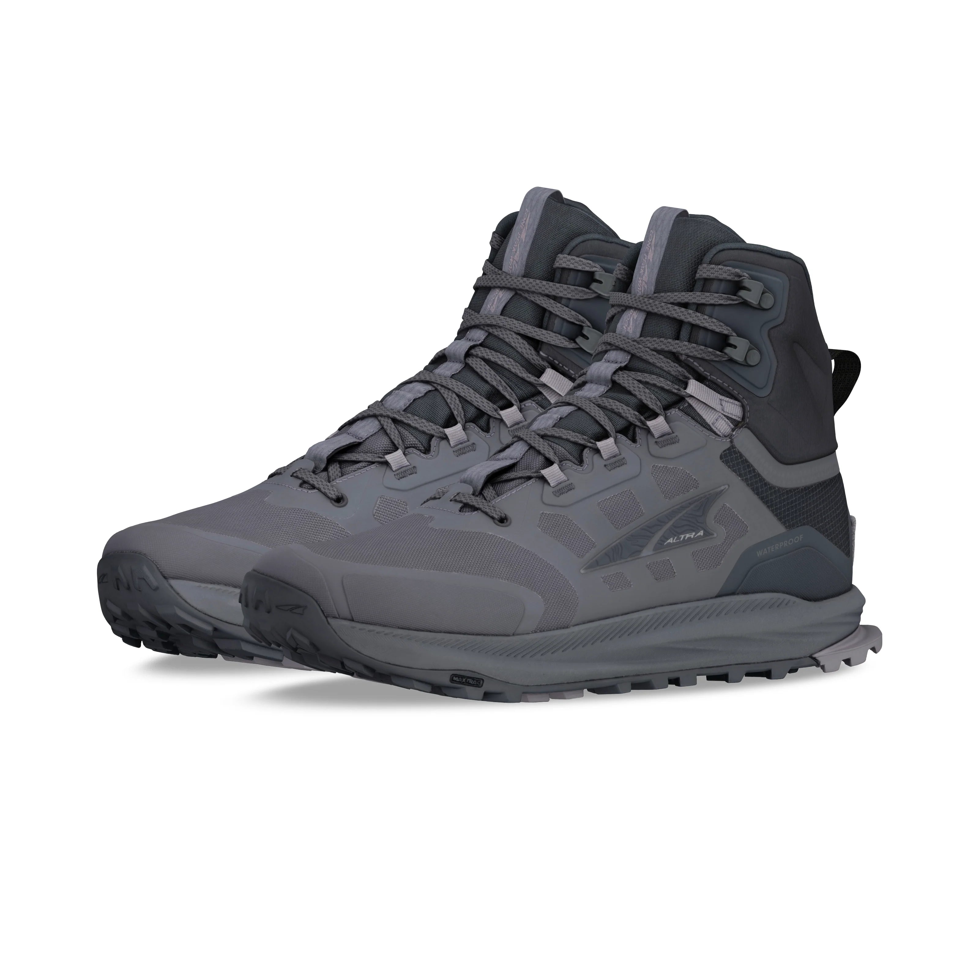 Altra Lone Peak 9 WP Mid Shoe (Men's) - Black/Grey - Find Your Feet Australia Hobart Launceston Tasmania