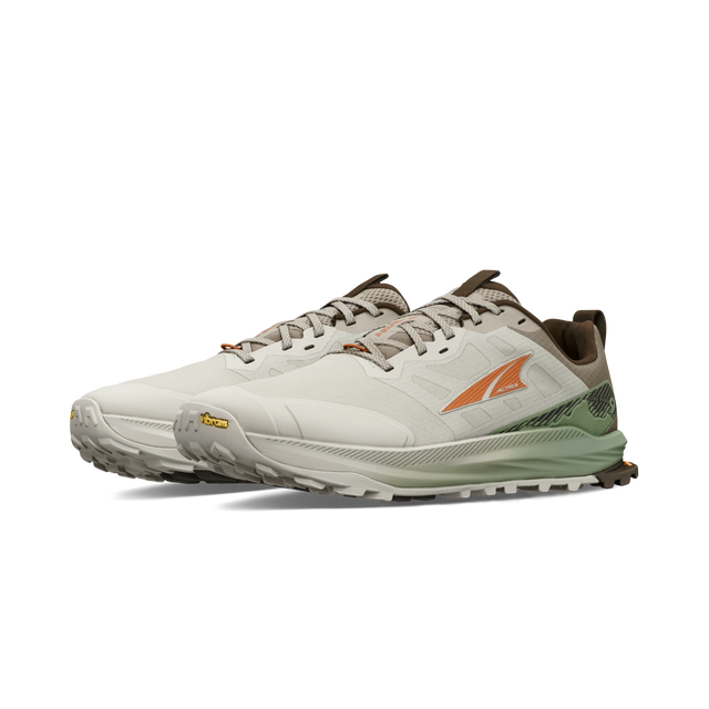 Altra Lone Peak 9+ Shoes (Men's) - Basalt - White - Green - Grey - Orange