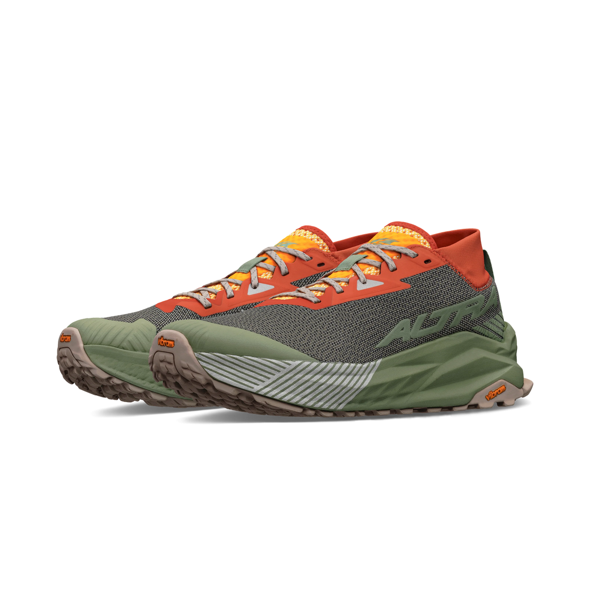 Altra Olympus 275 Shoes (Men's) - Grey/Orange - Green