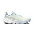 A light mint green and white running shoe with light blue accents, featuring the brand name 'ALTRA' on the side, shown against a plain white background. - Altra Experience Flow 3 Shoes (Women's) - Ice/Niagra Mist