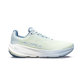 A light mint green and white running shoe with light blue accents, featuring the brand name 'ALTRA' on the side, shown against a plain white background. - Altra Experience Flow 3 Shoes (Women's) - Ice/Niagra Mist