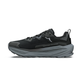 A black and gray athletic sneaker shown from the side profile against a plain white background. - Altra Olympus 7 Shoes (Women's) - Black/Silver/Castlerock