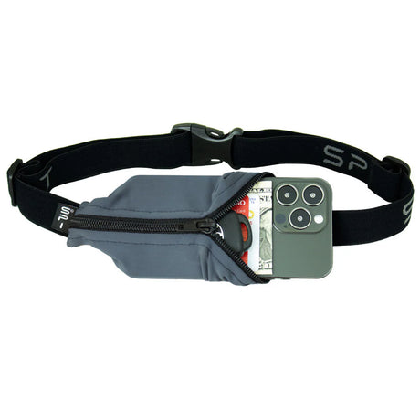 SPIbelt Original Running Belt - Anthracite w/ Black Zip - Find Your Feet Australia Hobart Launceston Tasmania