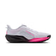 A white and light gray running shoe with a black and bright pink midsole, featuring the text 'AIR CONDITIONER VERSION' on the side, shown against a plain white background. - Nike ACG Pegasus Trail Shoes (Men's) - Pure Platinum/Black-Hyper Pink