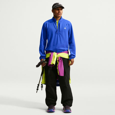  - Nike ACG Wolf Grid Therma-FIT 1/2-Zip Trail Hiking Top (Men's) - Hyper Royal/Old Royal/Summit White